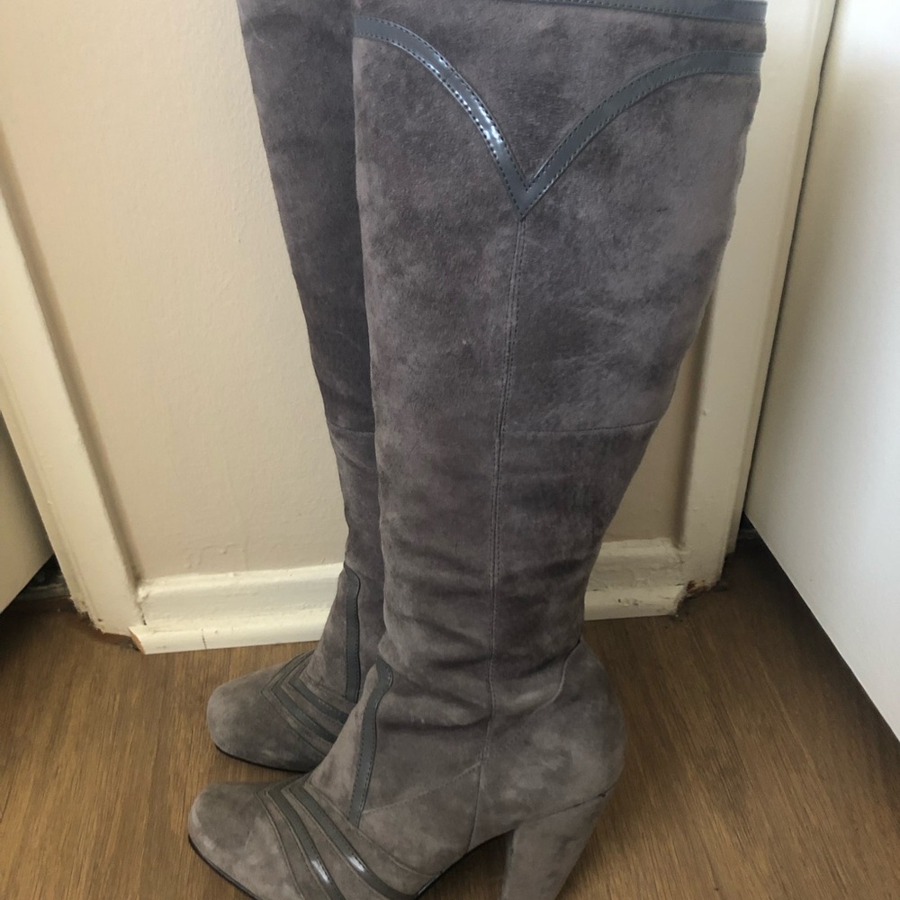 Hushpuppies Knee High Heeled Boots Size 9